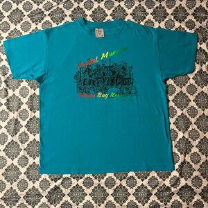 VTG 90s Kehlet Mansion Meeks Bay Resort Lake Tahoe Single Stitch Blue Tee